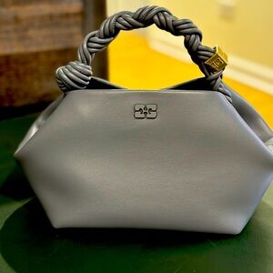 Ganni bou bag, small in dark grey.
